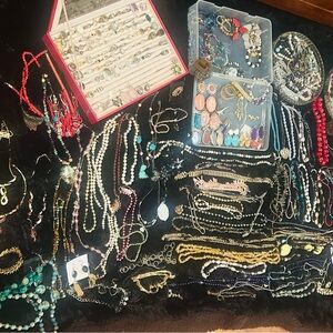Huge lot of what I believe is costume Jewelry